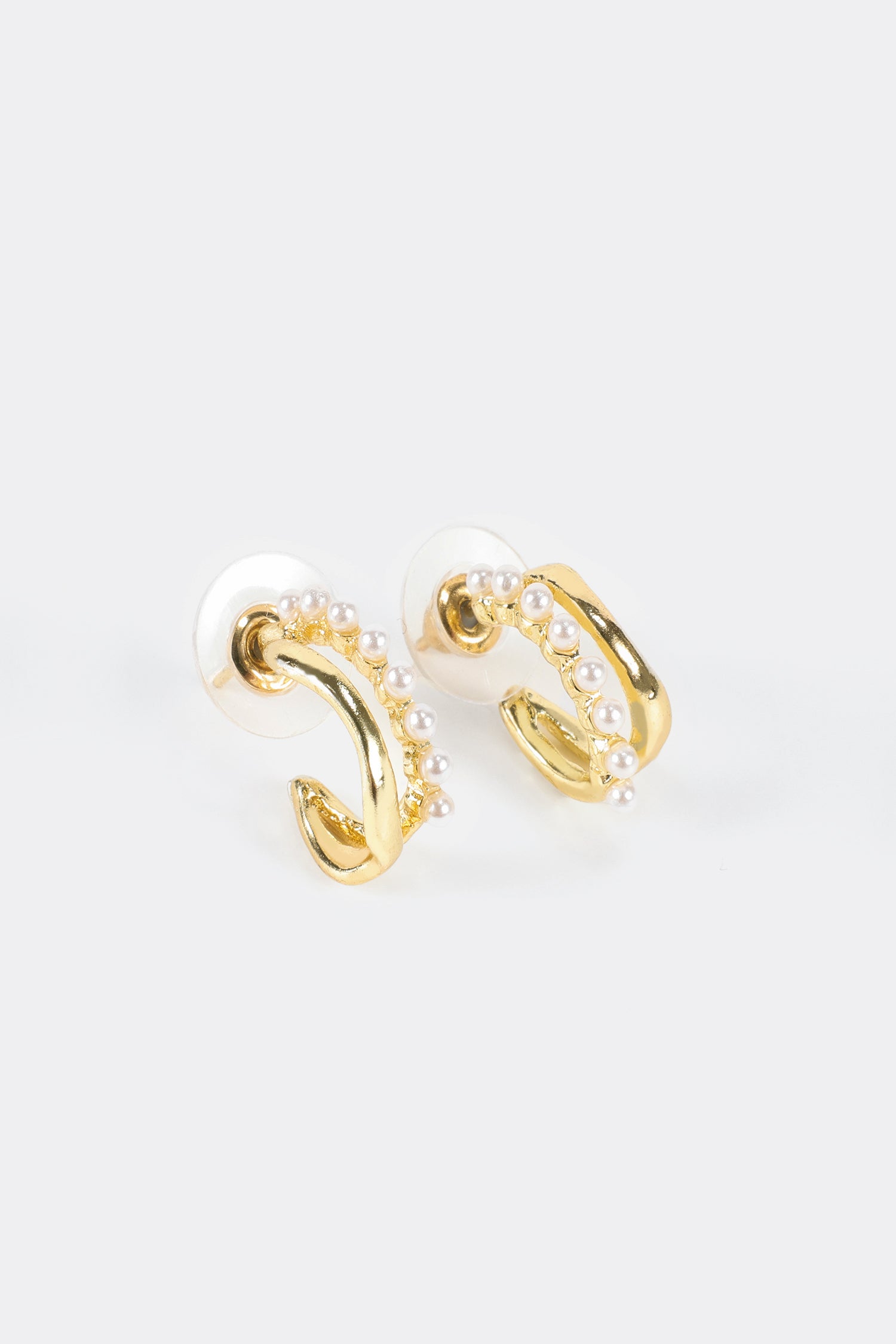 Faux Pearl Stud Earrings