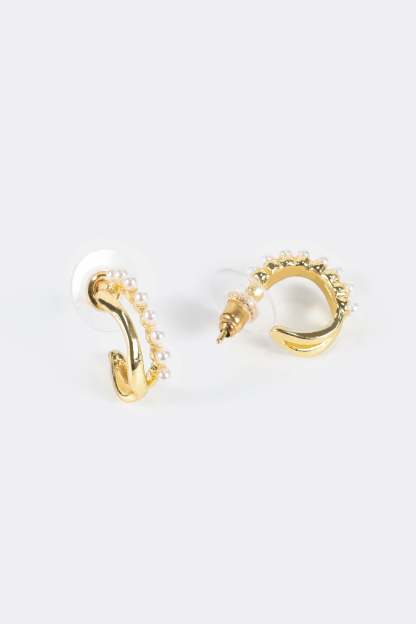 Faux Pearl Stud Earrings