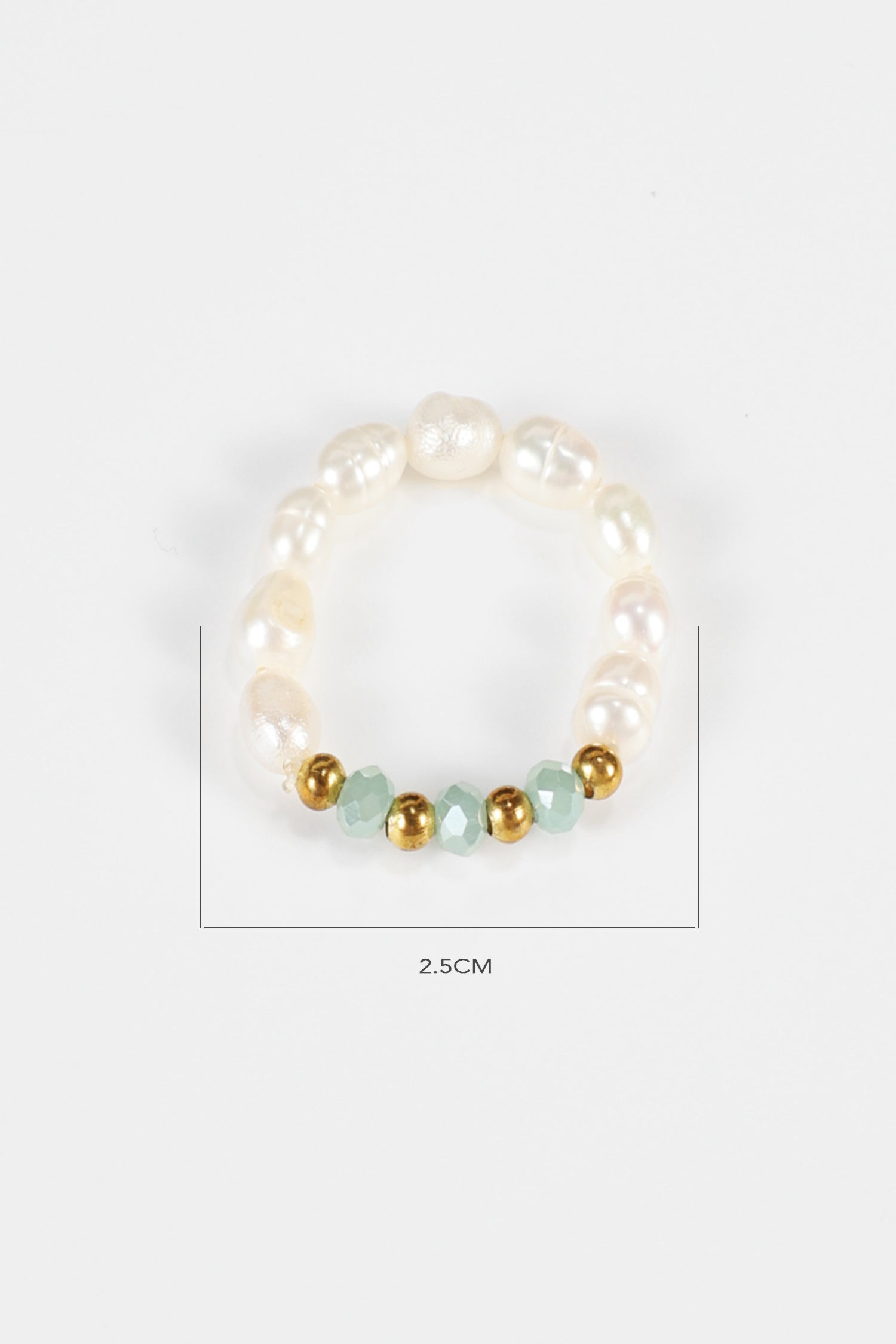 Faux Pearl Beaded Rings
