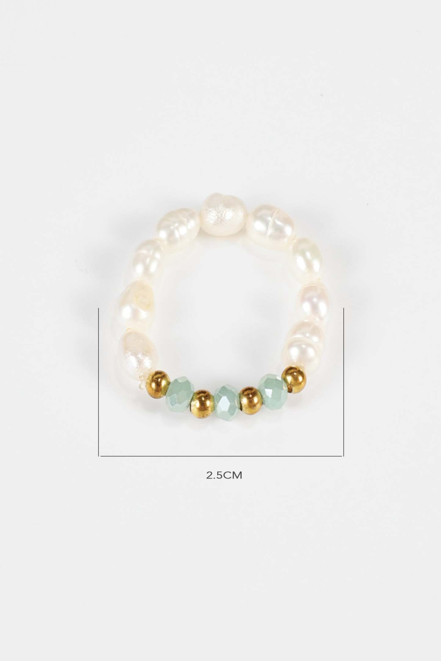 Faux Pearl Beaded Rings