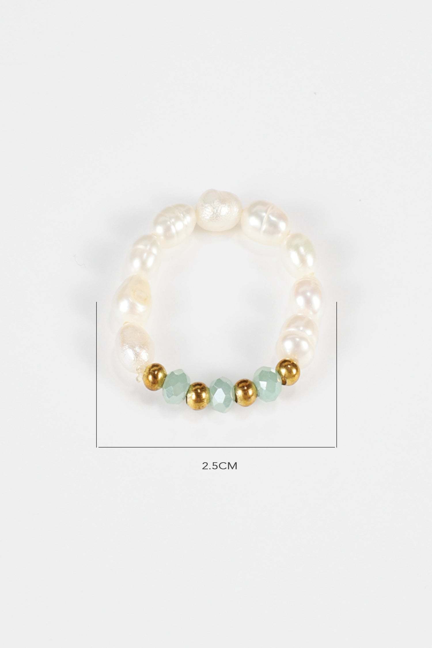Faux Pearl Beaded Rings
