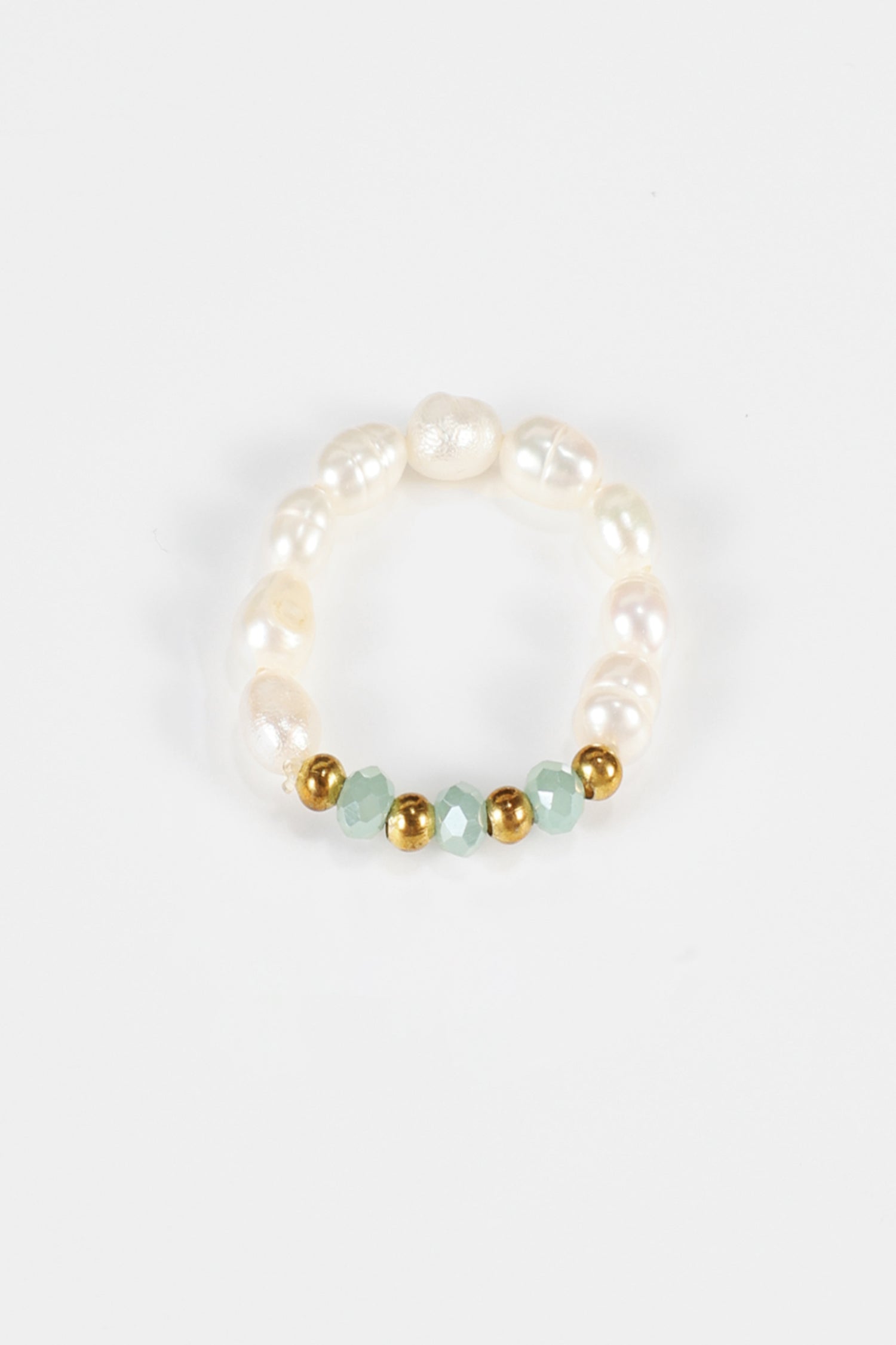 Faux Pearl Beaded Rings