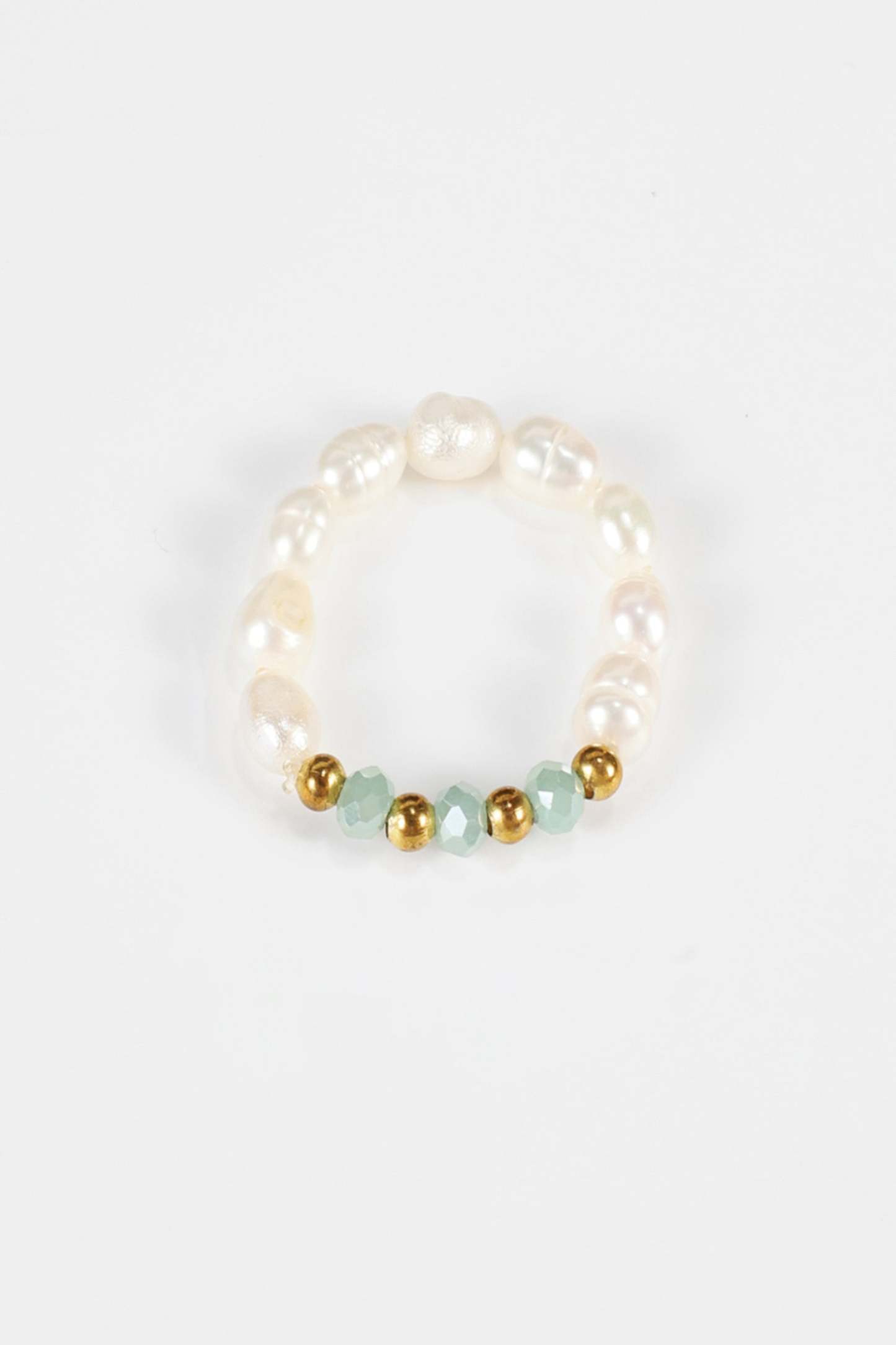 Faux Pearl Beaded Rings