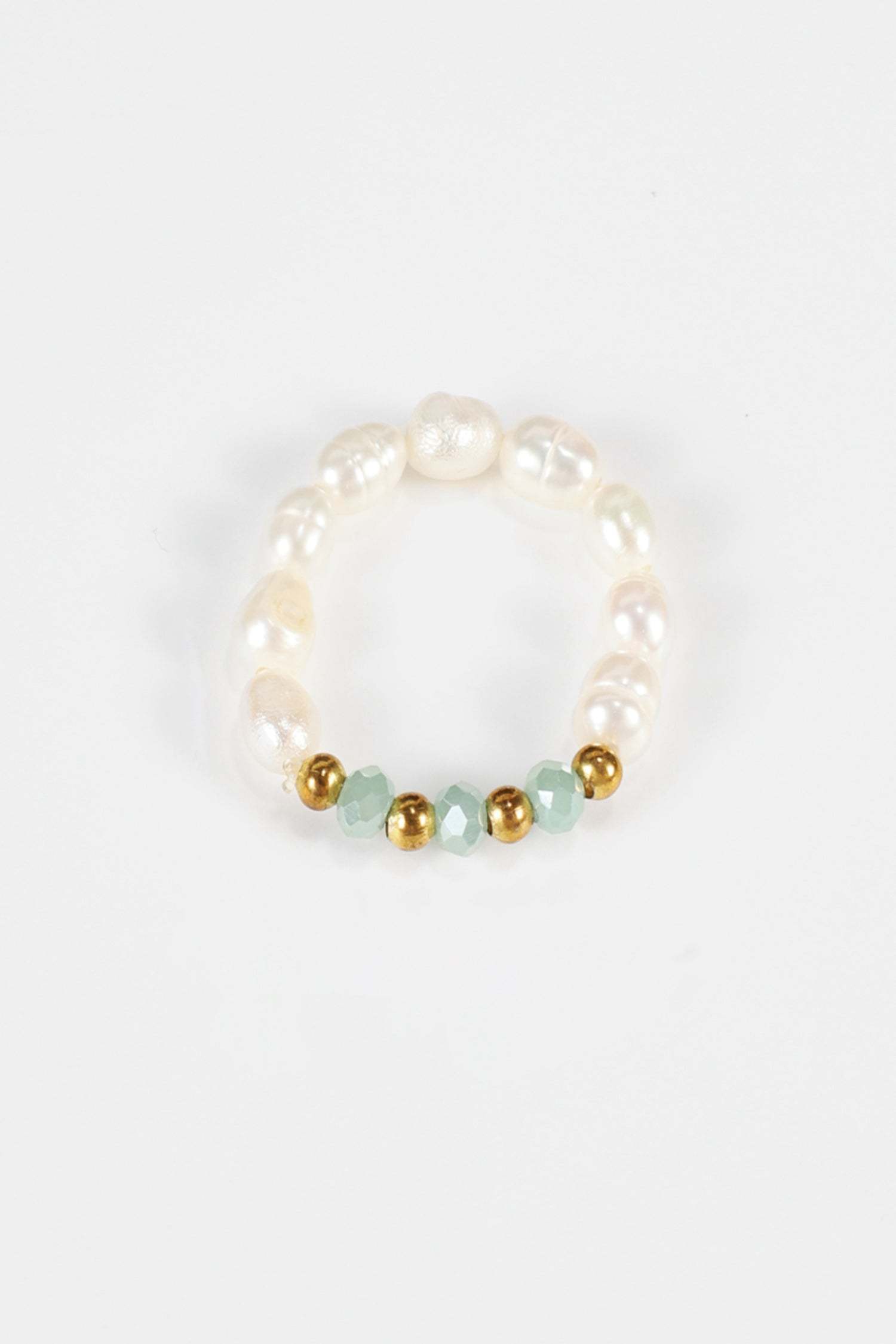 Faux Pearl Beaded Rings