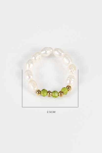 Faux Pearl Beaded Rings