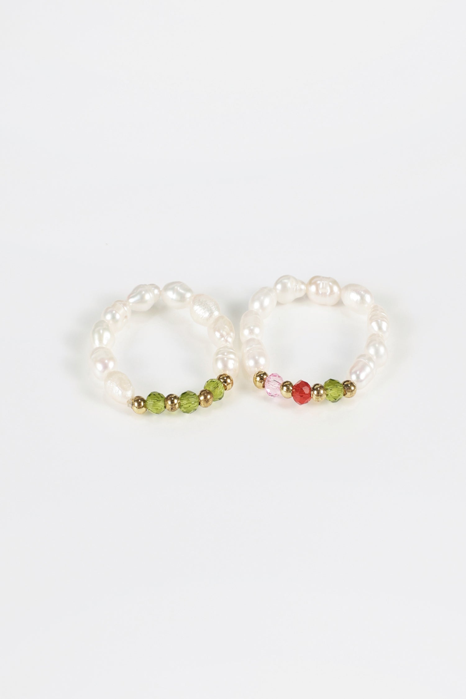 Faux Pearl Beaded Rings