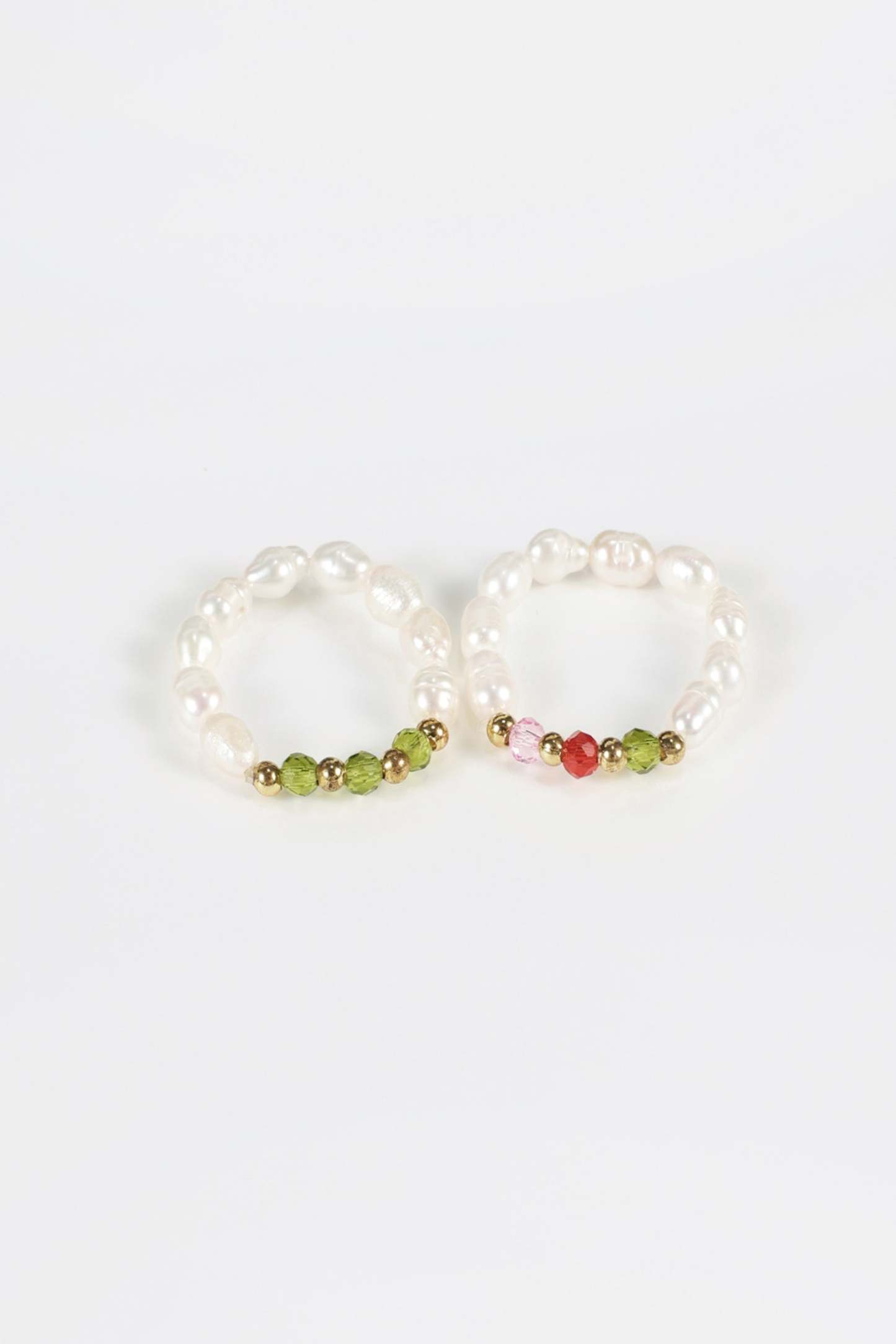 Faux Pearl Beaded Rings