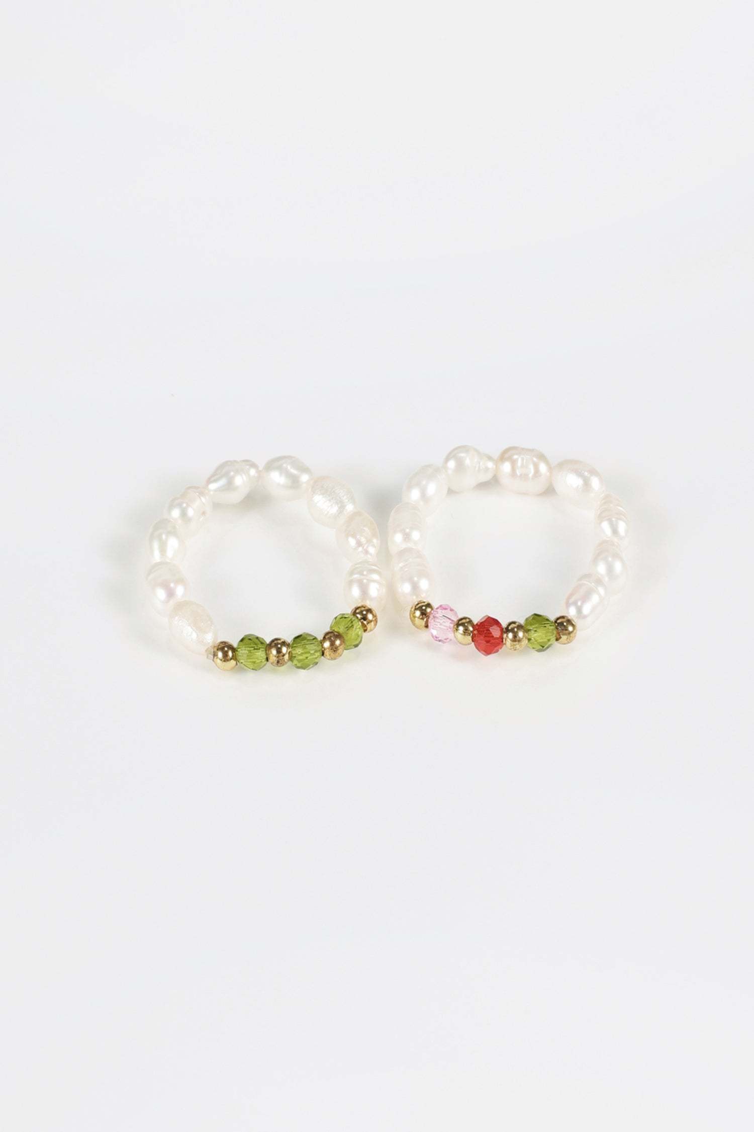 Faux Pearl Beaded Rings