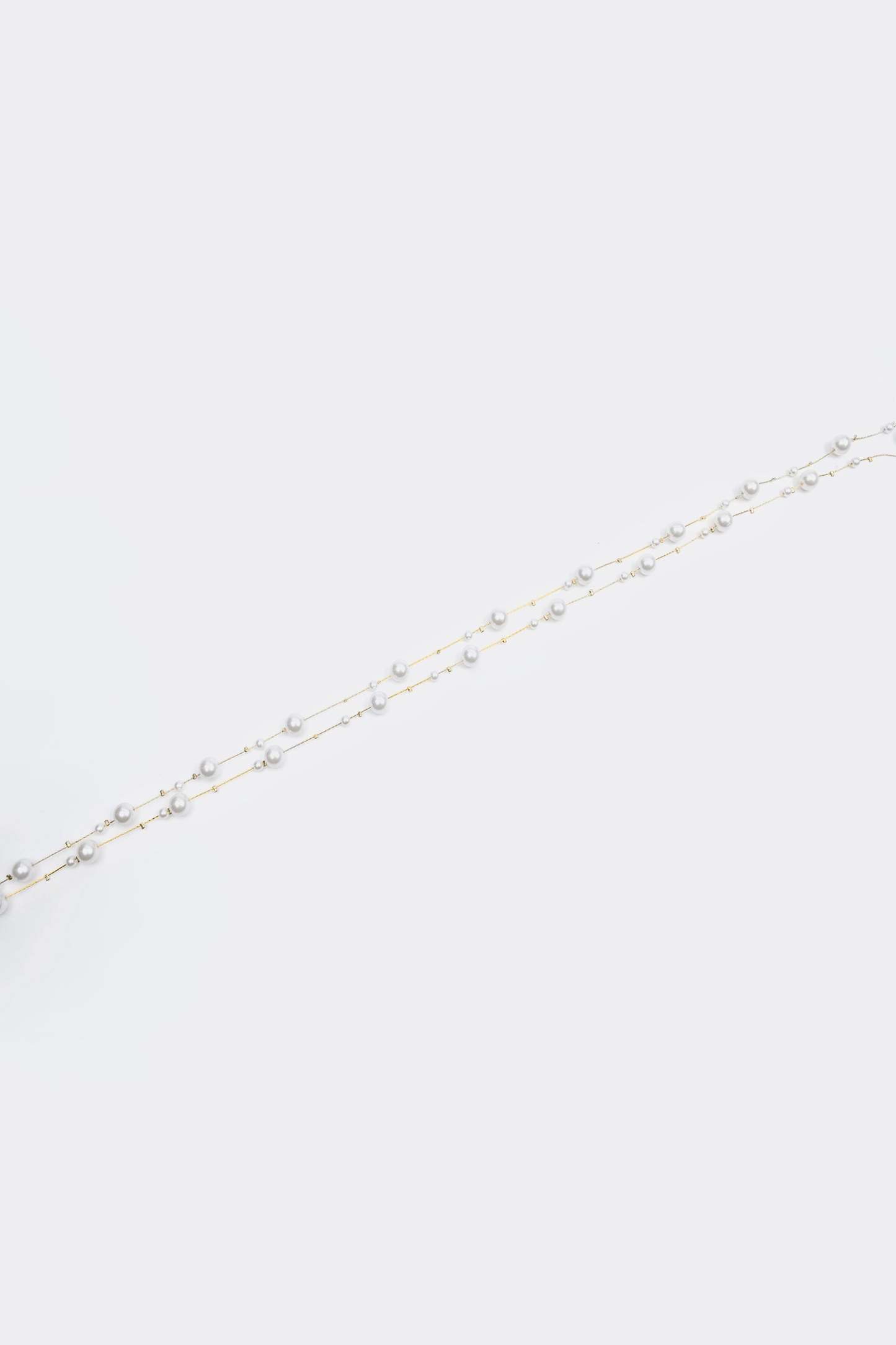 Faux Pearl Long Necklace