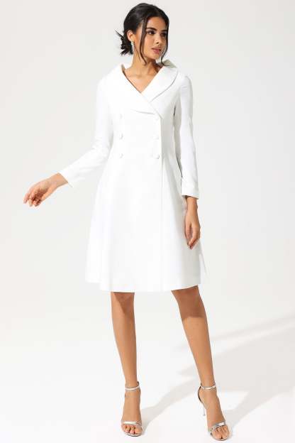 Long Sleeve Off-Shoulder Midi Dress