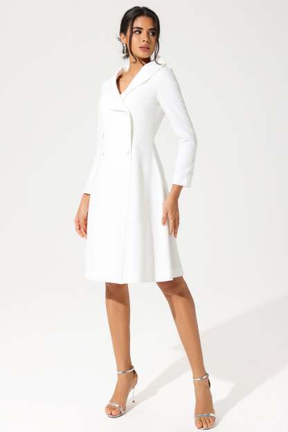Long Sleeve Off-Shoulder Midi Dress