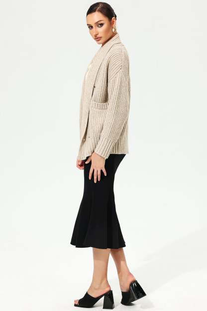 Long Sleeve Turtleneck Chunky Pins Sweater
