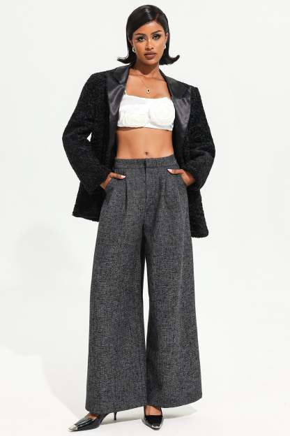 Velvet Long Sleeve Black Maxi Blazer