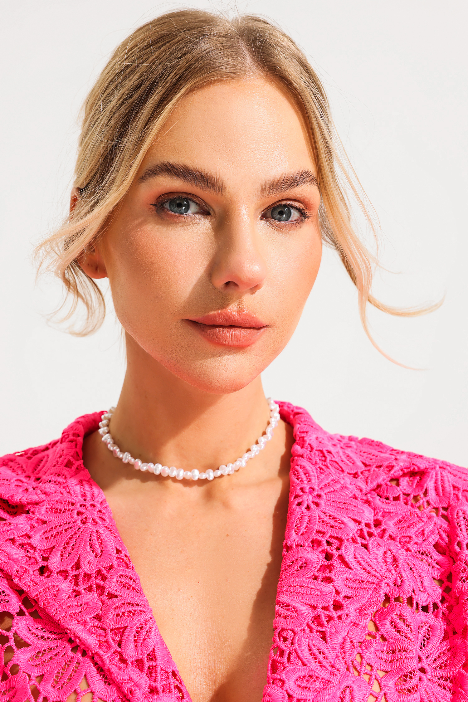 Faux Pearl Geometric Irregular Choker Necklace