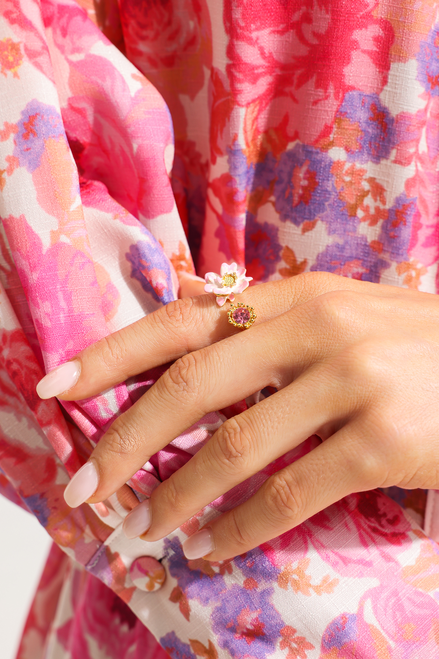 Floral Shape Metal Ring