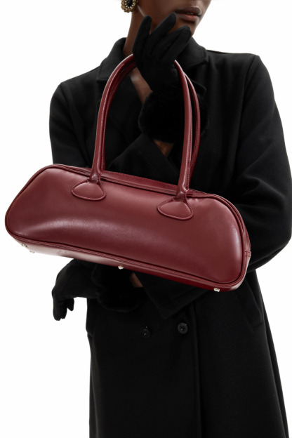 Solid Faux Leather Tote Clutches