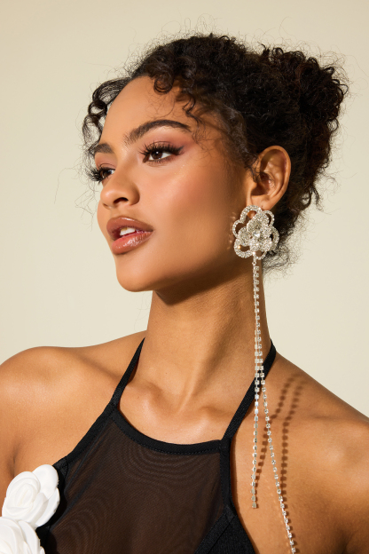 Irregular Shape Tassel Drop Earrings