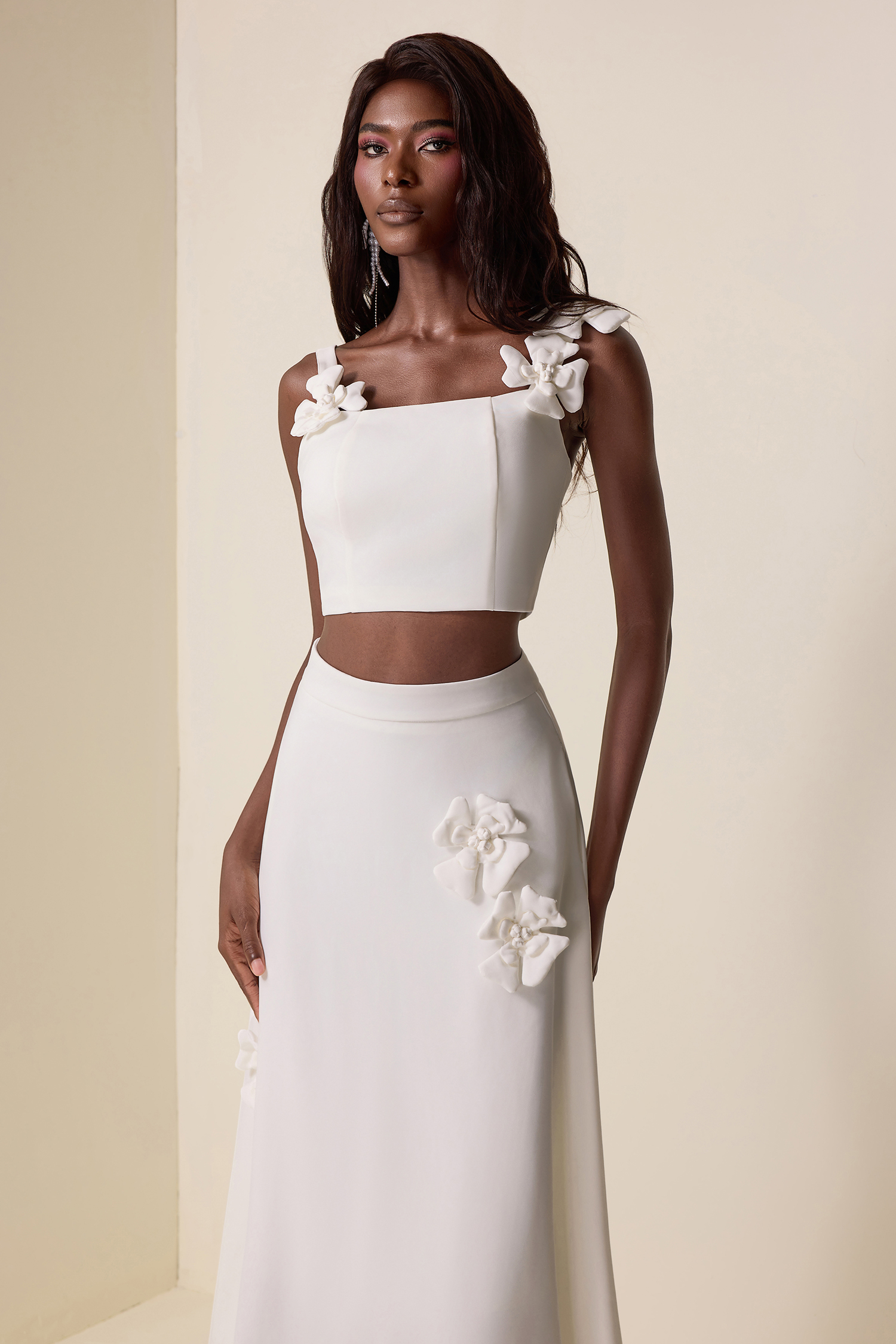 Solid Cut-Out Sleeveless Midi Dress