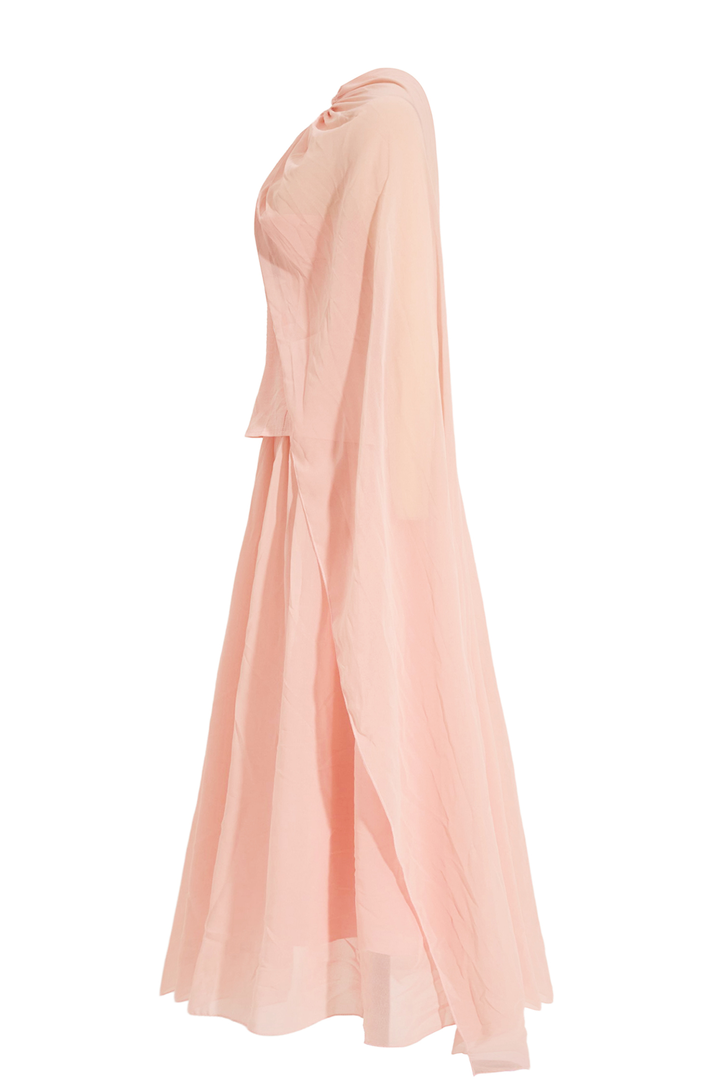 Sequin Embroidered Chiffon Midi Dress