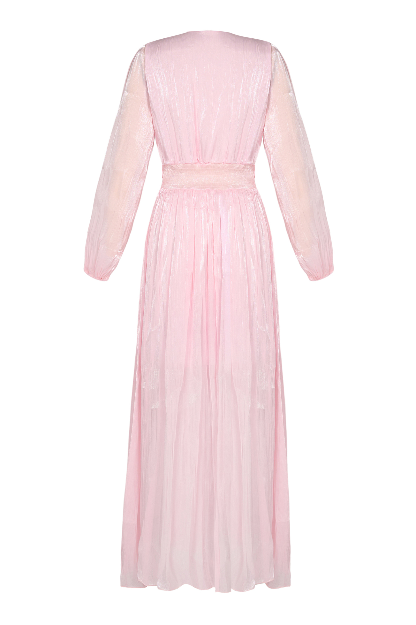 Solid Rivet Ruffle Midi Dress