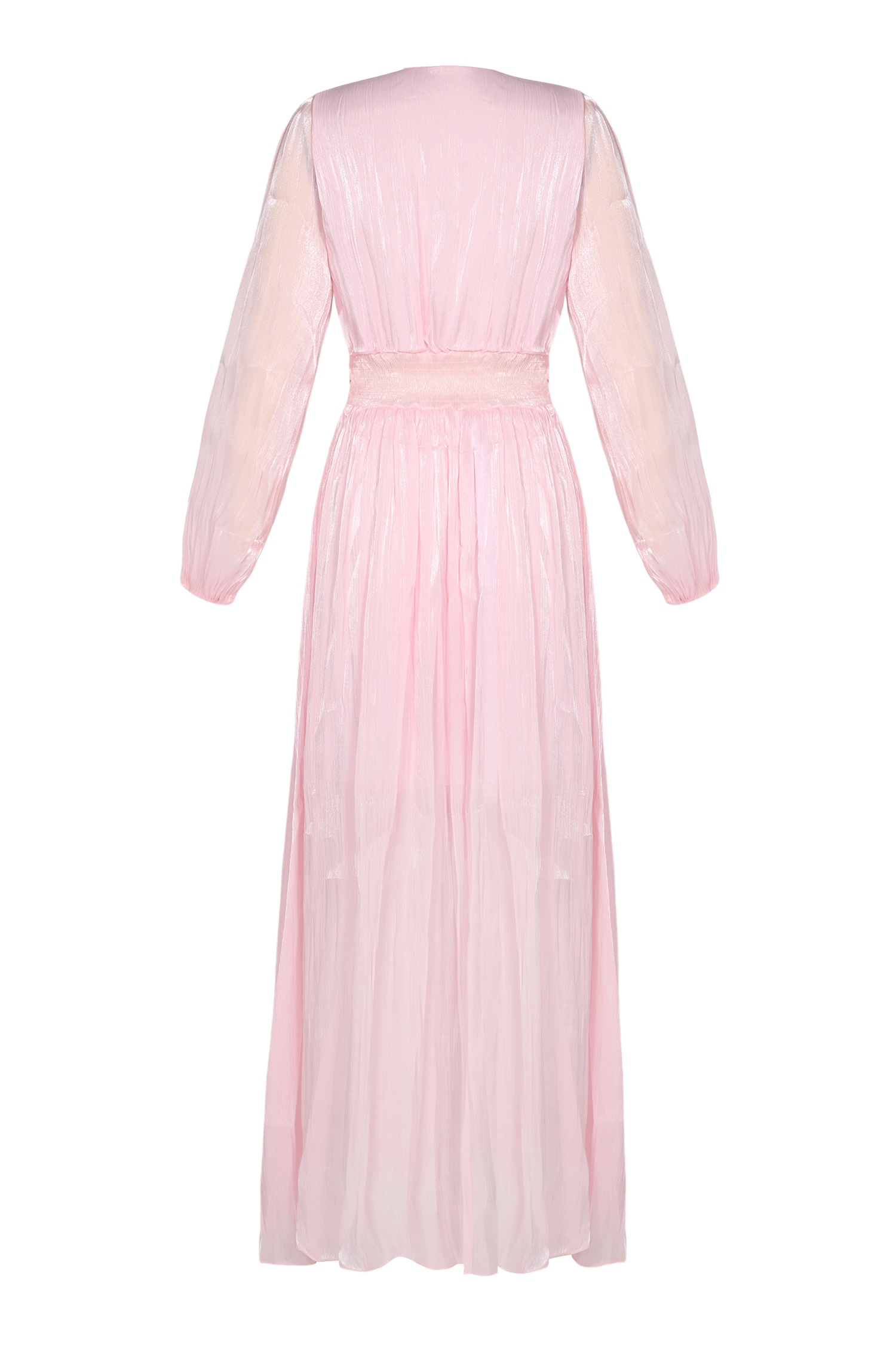 Solid Rivet Ruffle Midi Dress