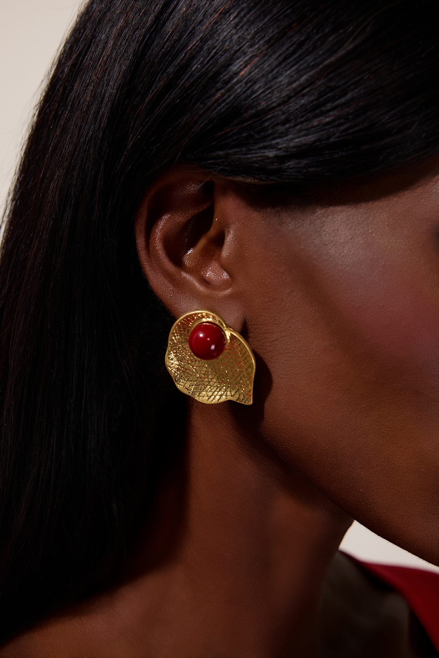 Vintage Metal Irregular Shape Stud Earrings