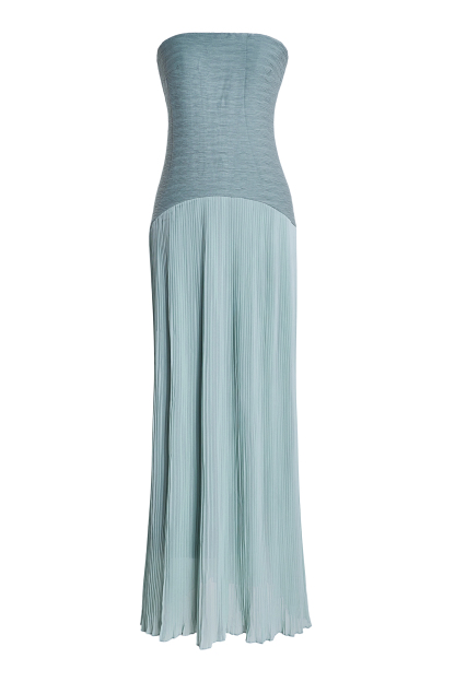 Solid Splicing Off-Shoulder Maxi Dress