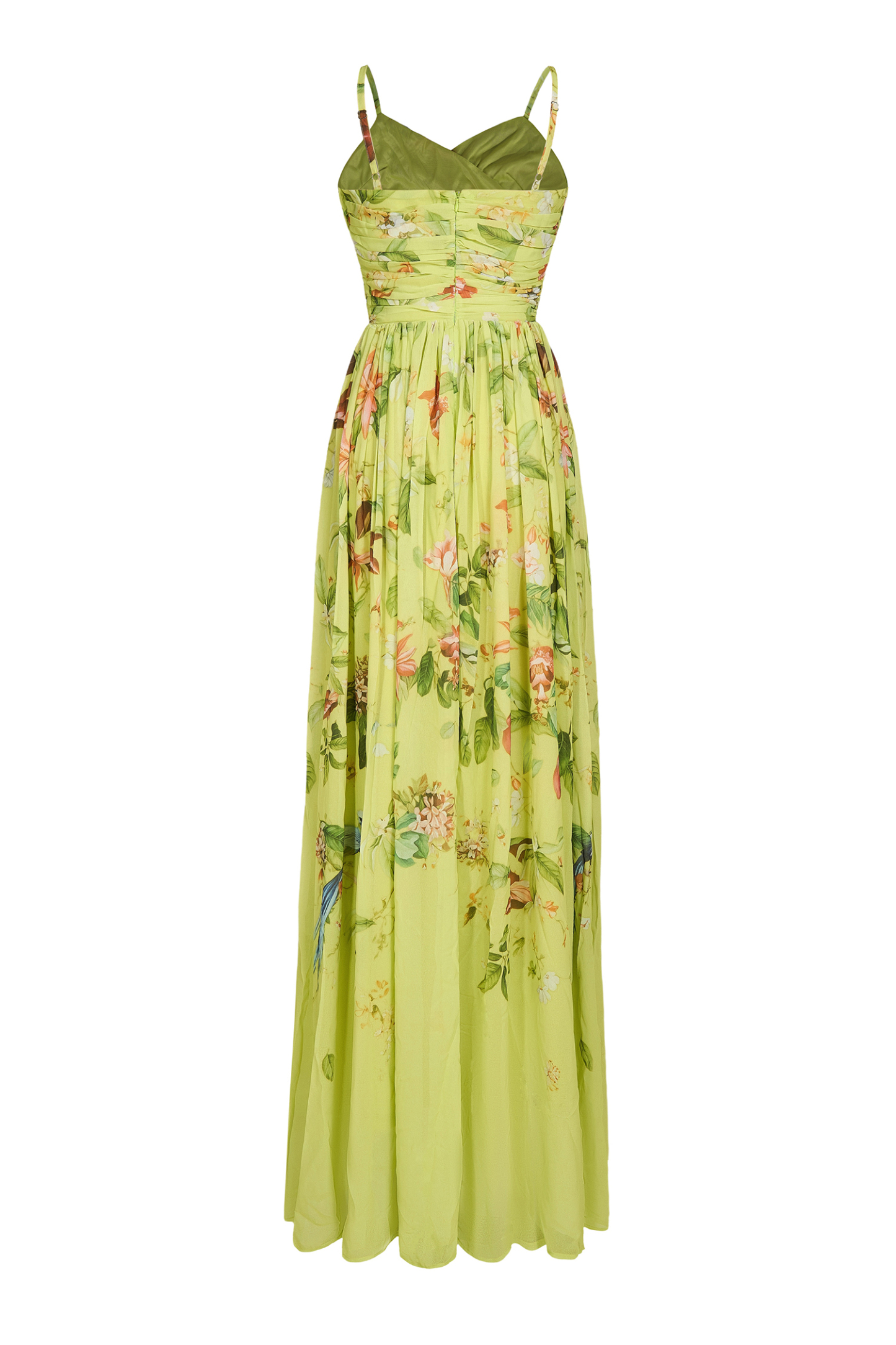 Chiffon Floral Sleeveless Maxi Dress