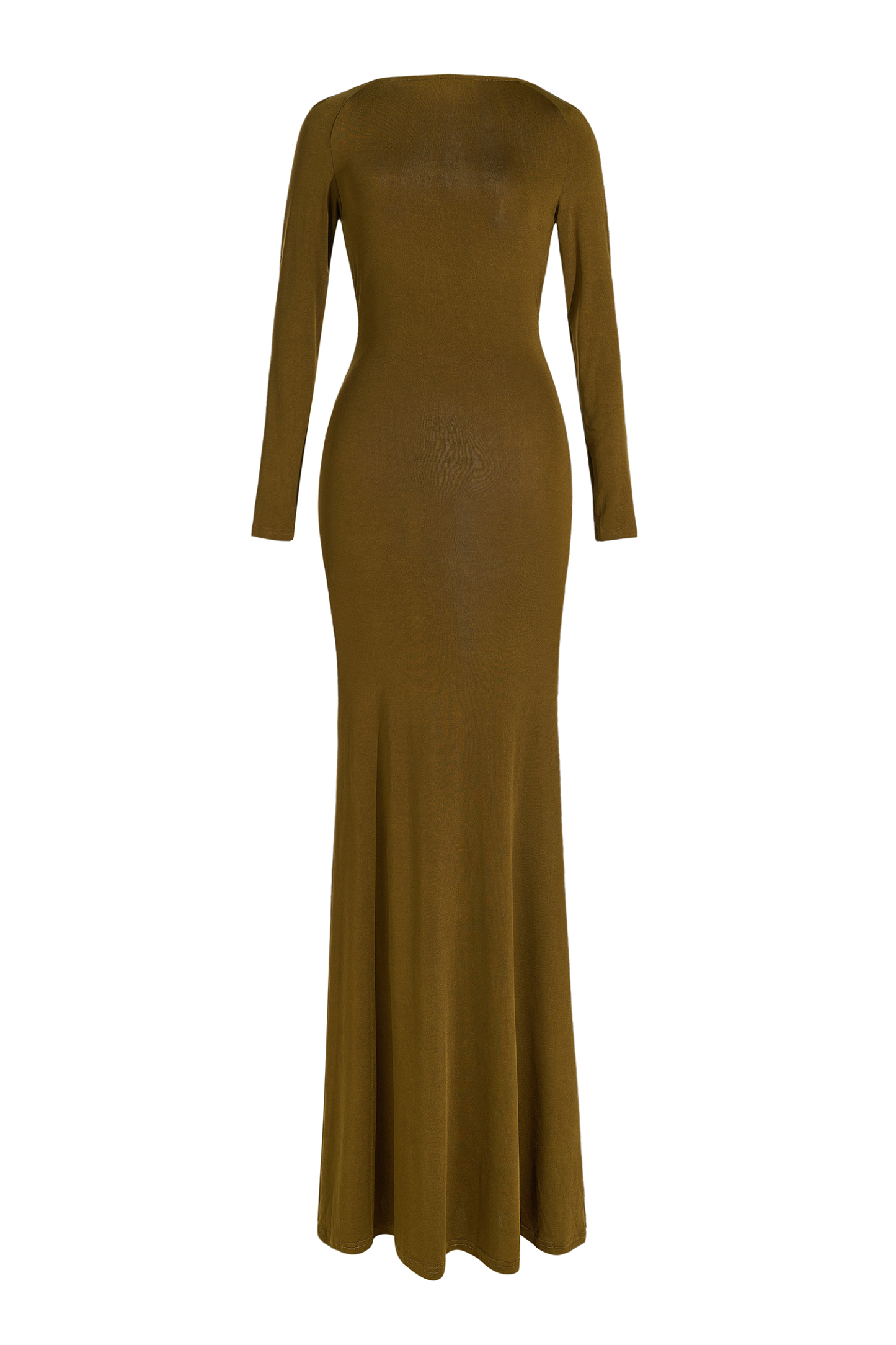 Jersey Backless Knotted Maxi Dress