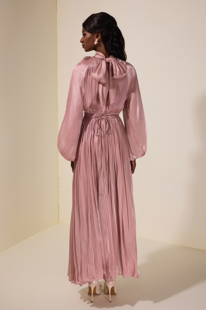 3D Flower Rhinestone Maxi Dress With Belt