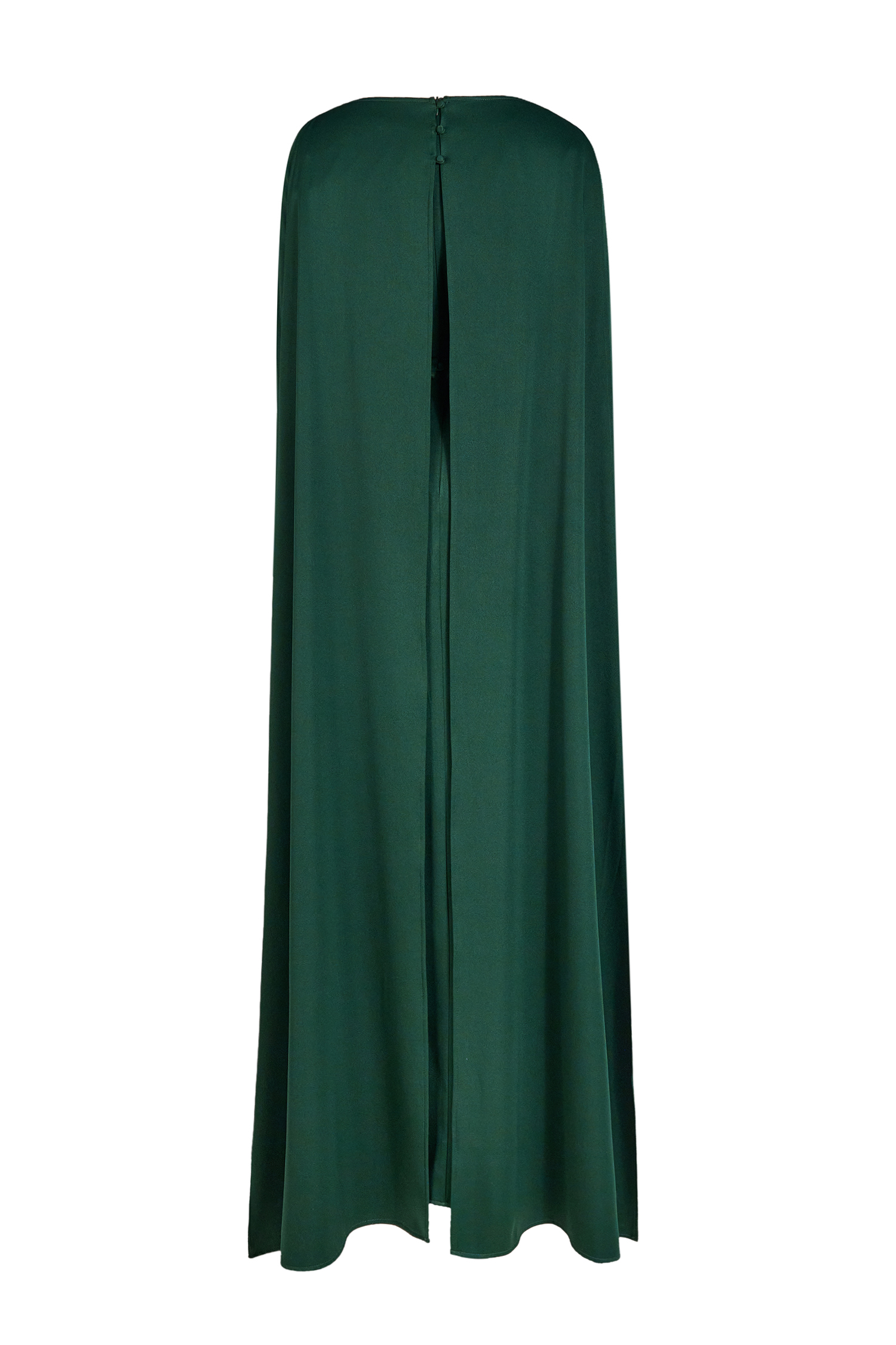 Embroidered Boat Neck Long Sleeve Maxi Dress