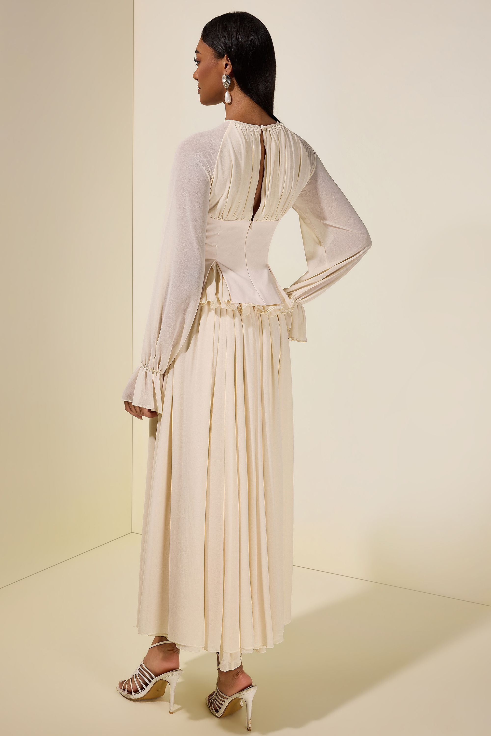 cotton wrap dress maxi White sleeveless 8 US / 42 EU 8 Ways To Style Leofrun Wear it open over Size:9/10