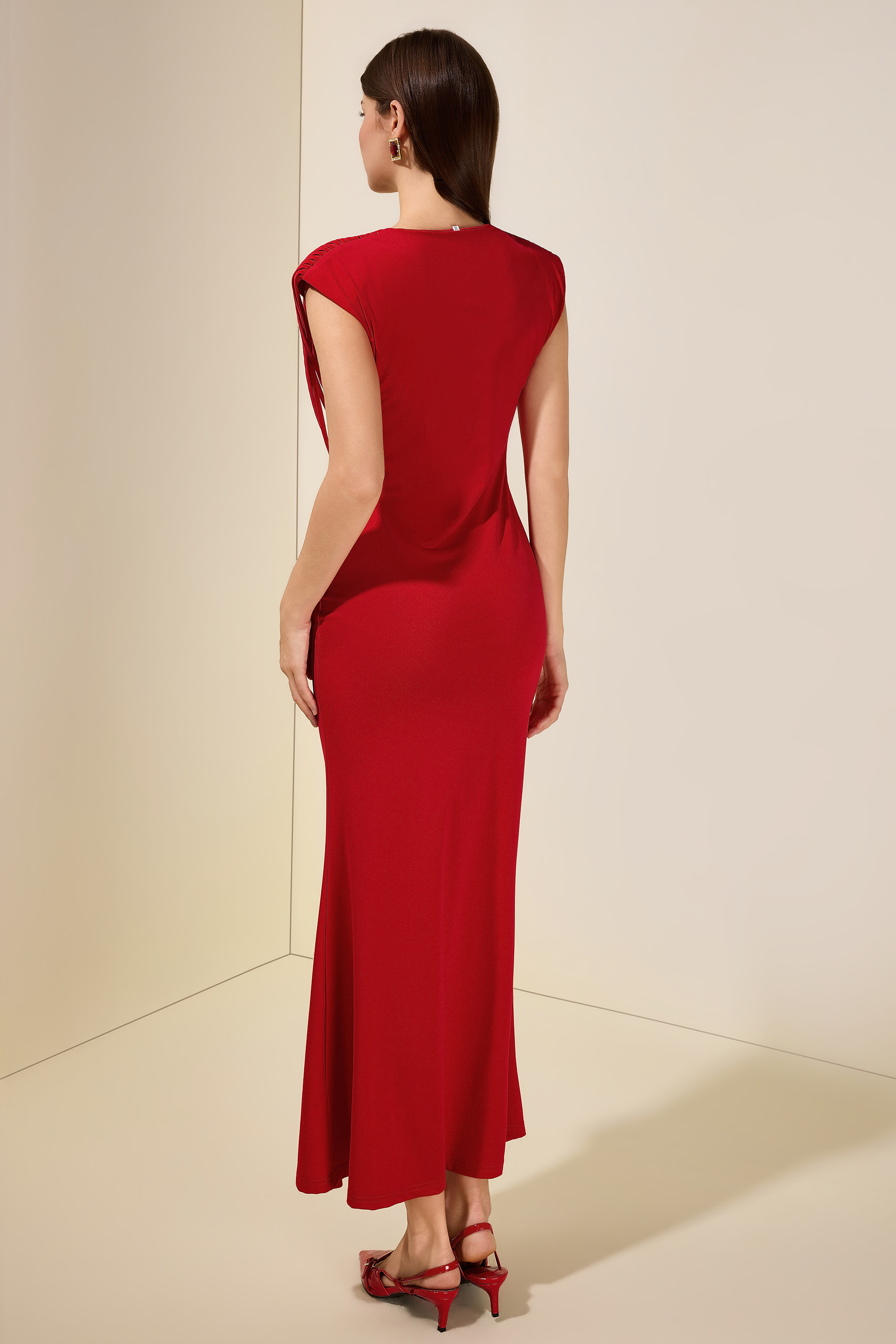 Metal Decorations  Tassel Midi Dress