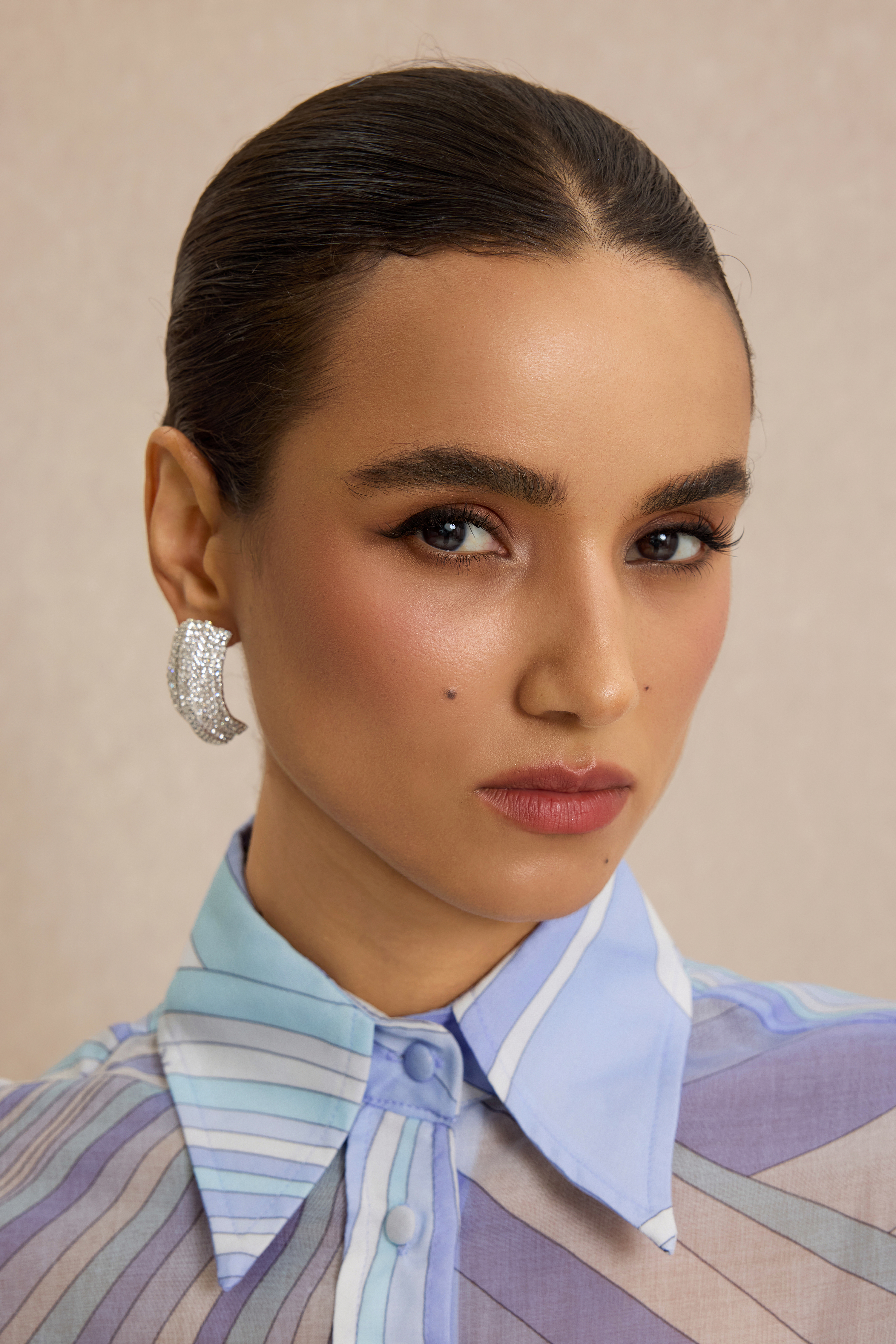 Crystal Rectangle Earrings