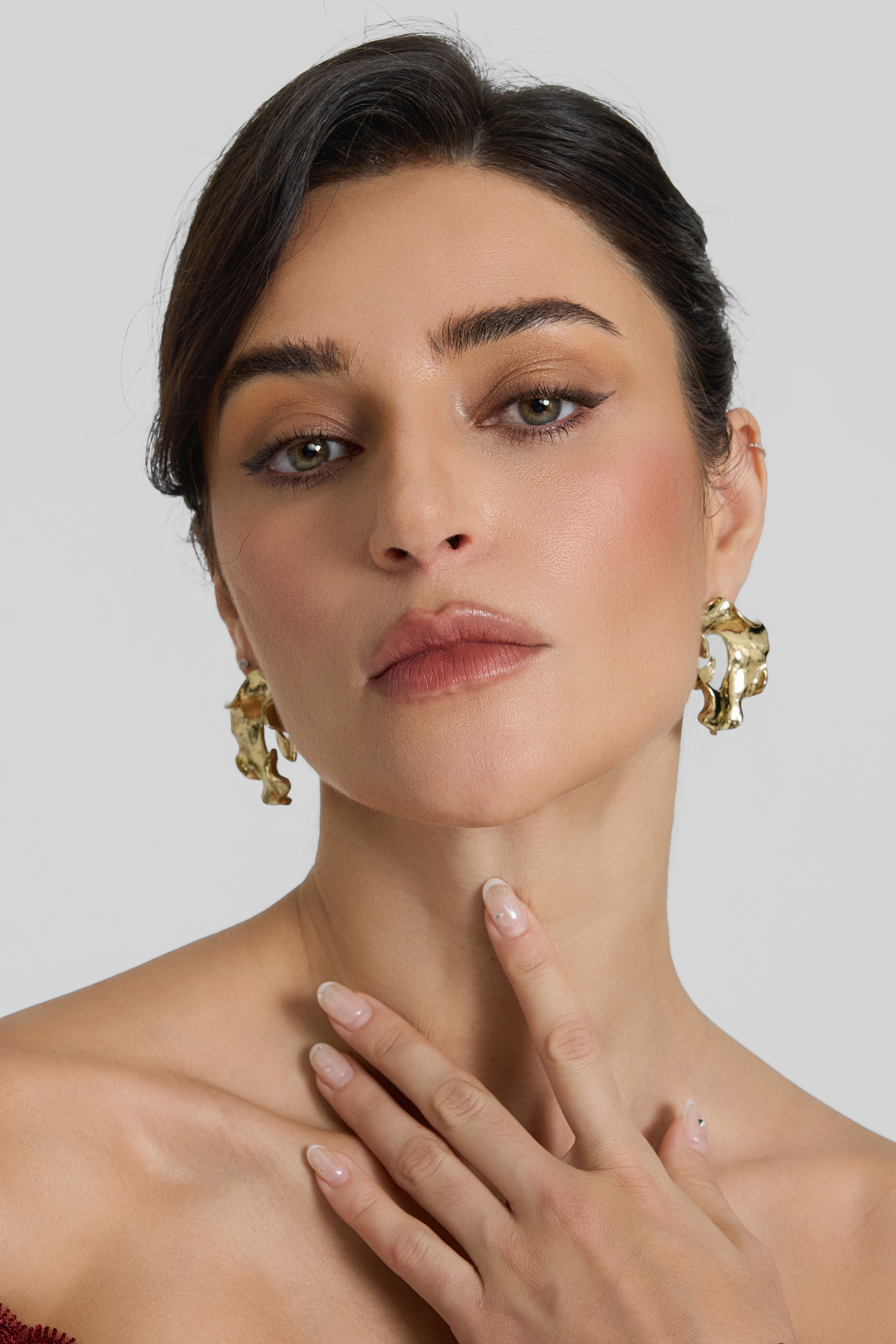 Irregular Spiral Round Earrings