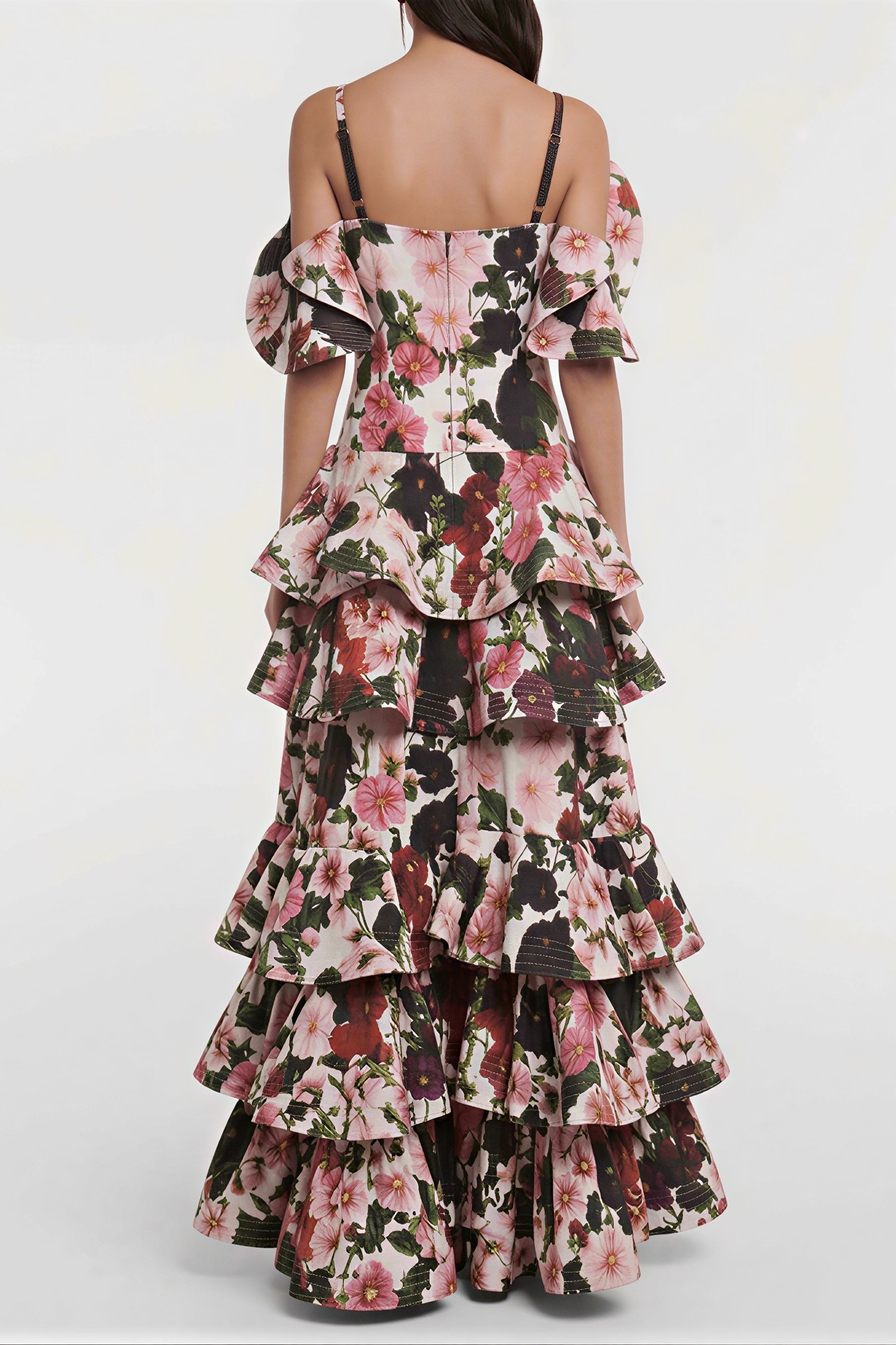 Floral Ruffle Maxi Dress