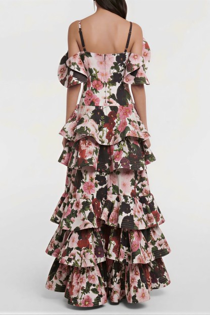 Floral Ruffle Maxi Dress