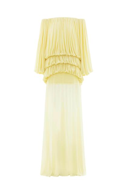 Off Shoulder Gathering Top & Mid Waist Midi Skirt Set