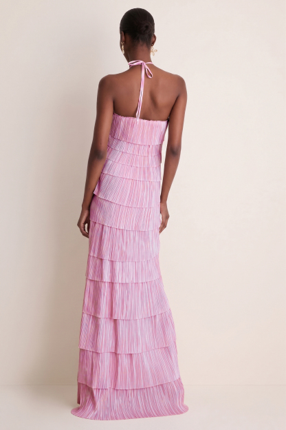 Sleeveless Backless Halter Neck Maxi Dress