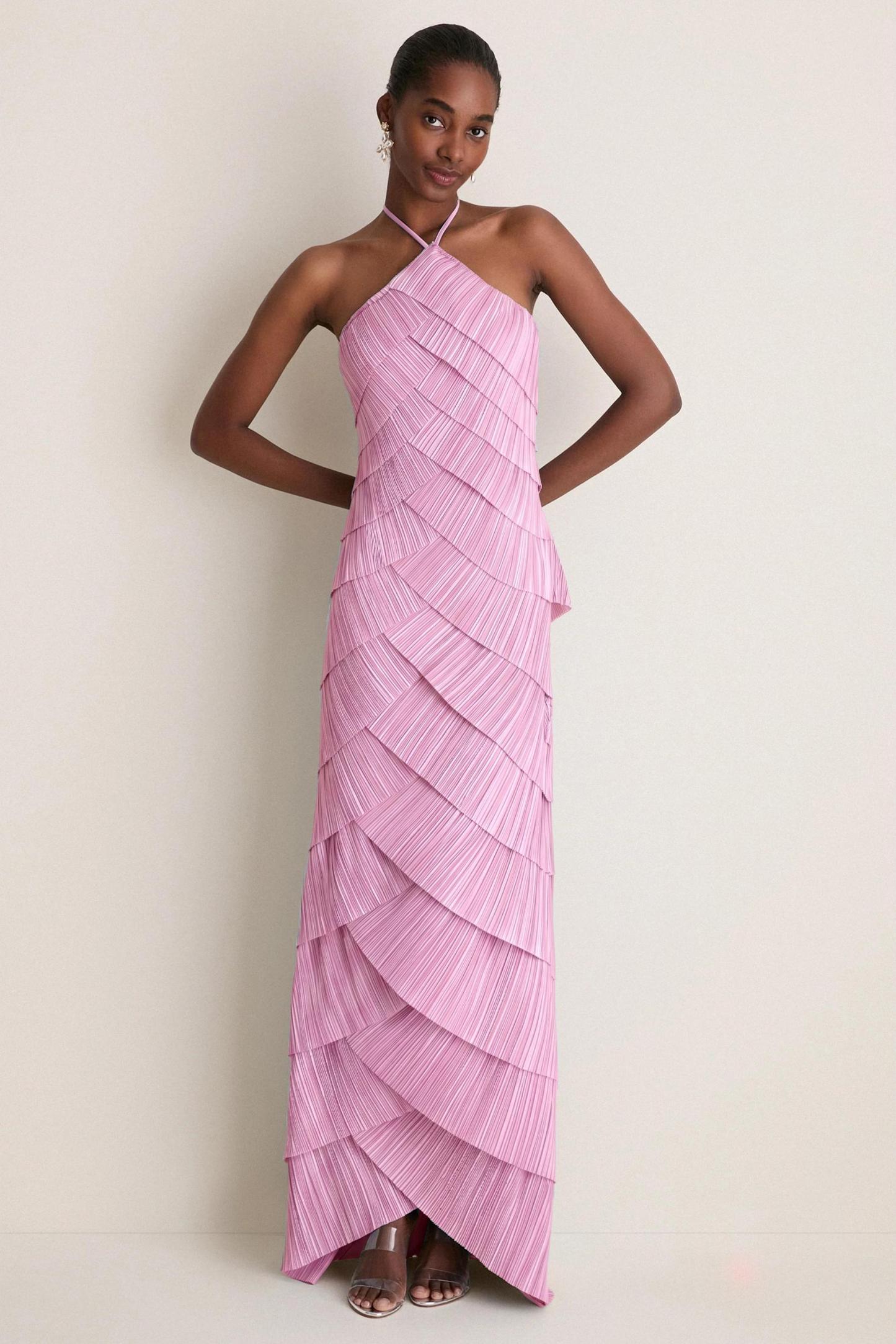 Sleeveless Backless Halter Neck Maxi Dress