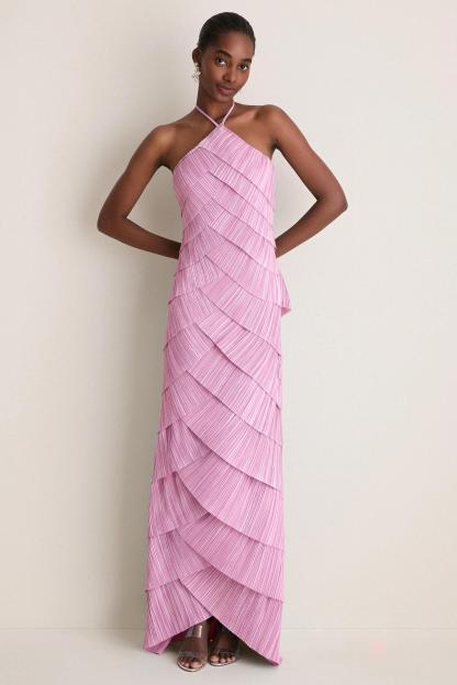 Sleeveless Backless Halter Neck Maxi Dress