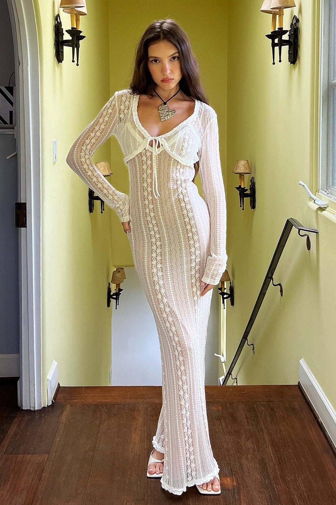 V-Neck Cut-Out Slit Cami Dress Suit