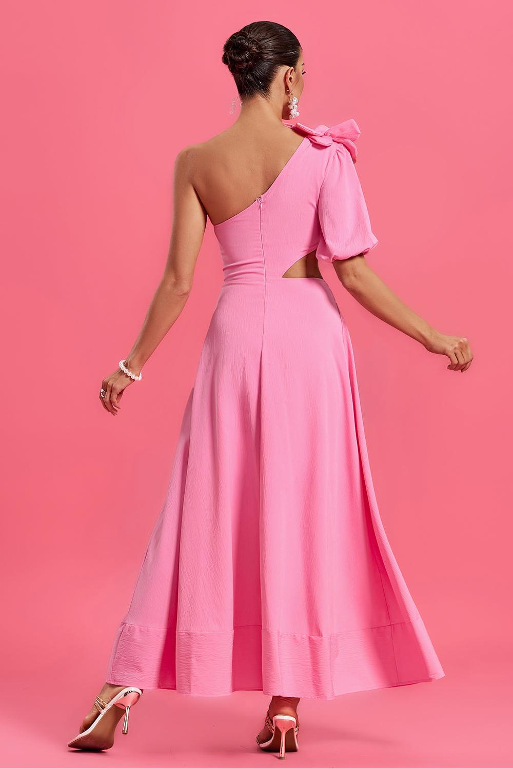 3D Floral Cut-Out Midi Dress