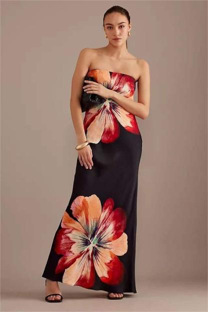Floral Sleeveless Midi Dress