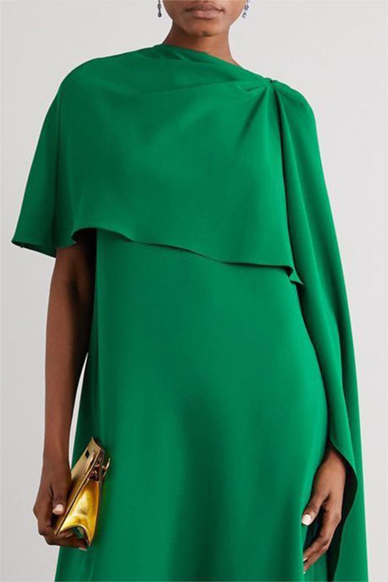 Asymmetric Solid Loose Maxi Dress