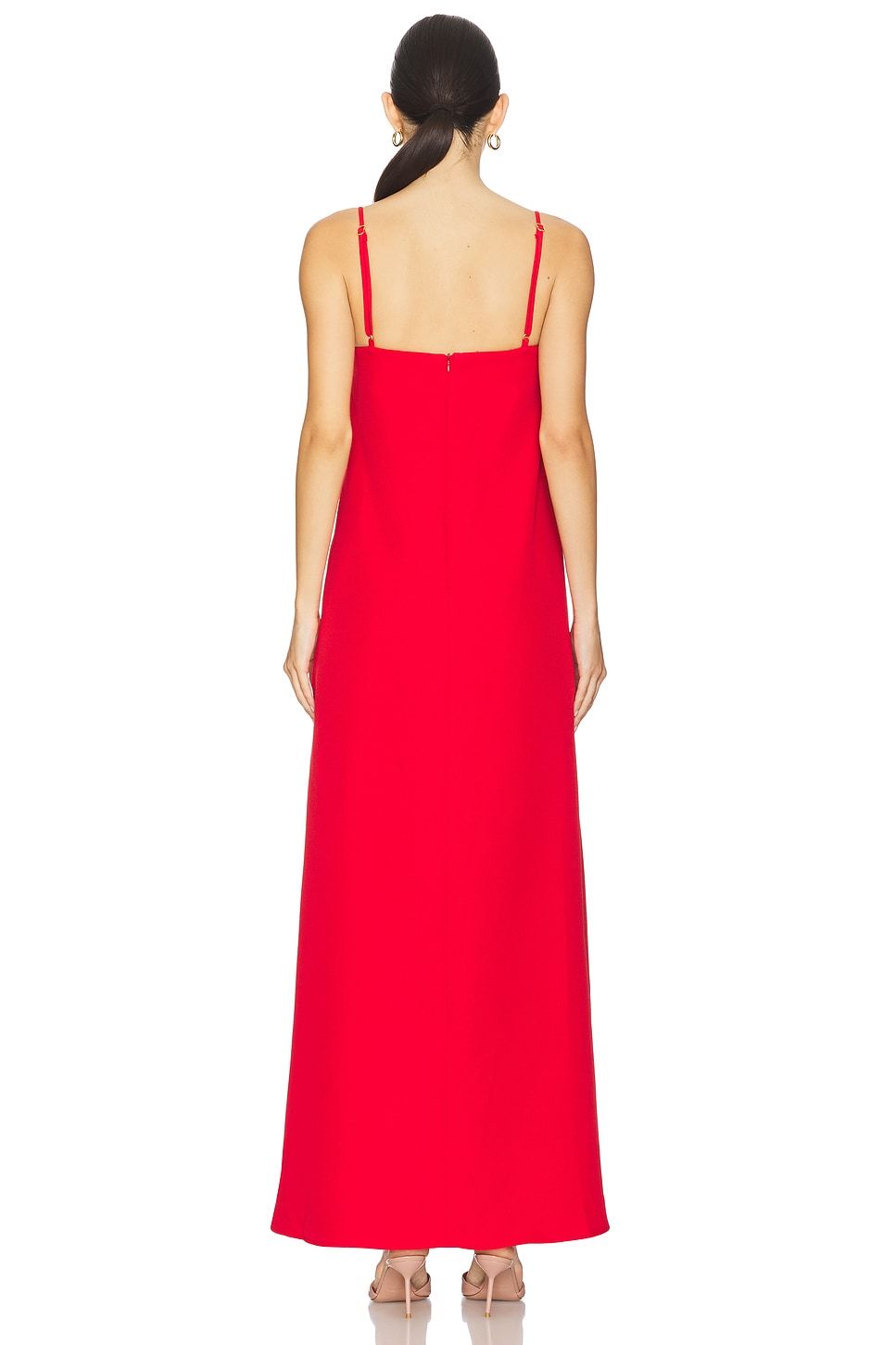 3D Flower Sleeveless Backless Midi Dress