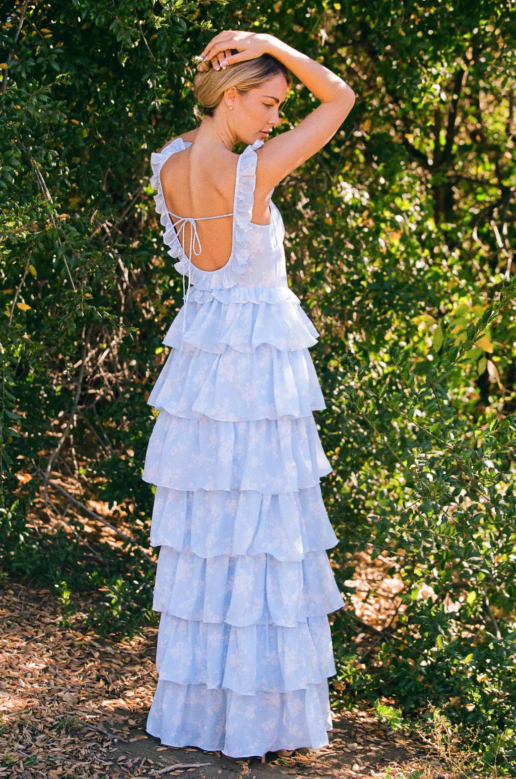 Floral Ruffle Maxi Dress