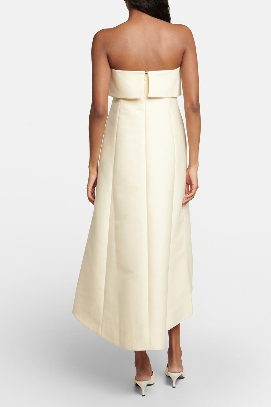 Solid Off Shoulder Packet Midi Dress