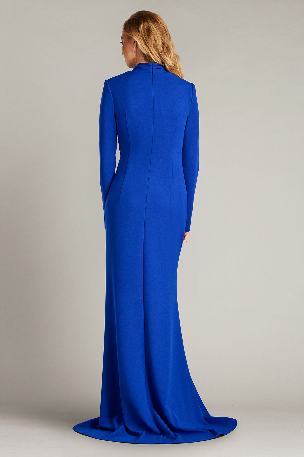 Pleated Ruffle Long Sleeve Maxi Dress