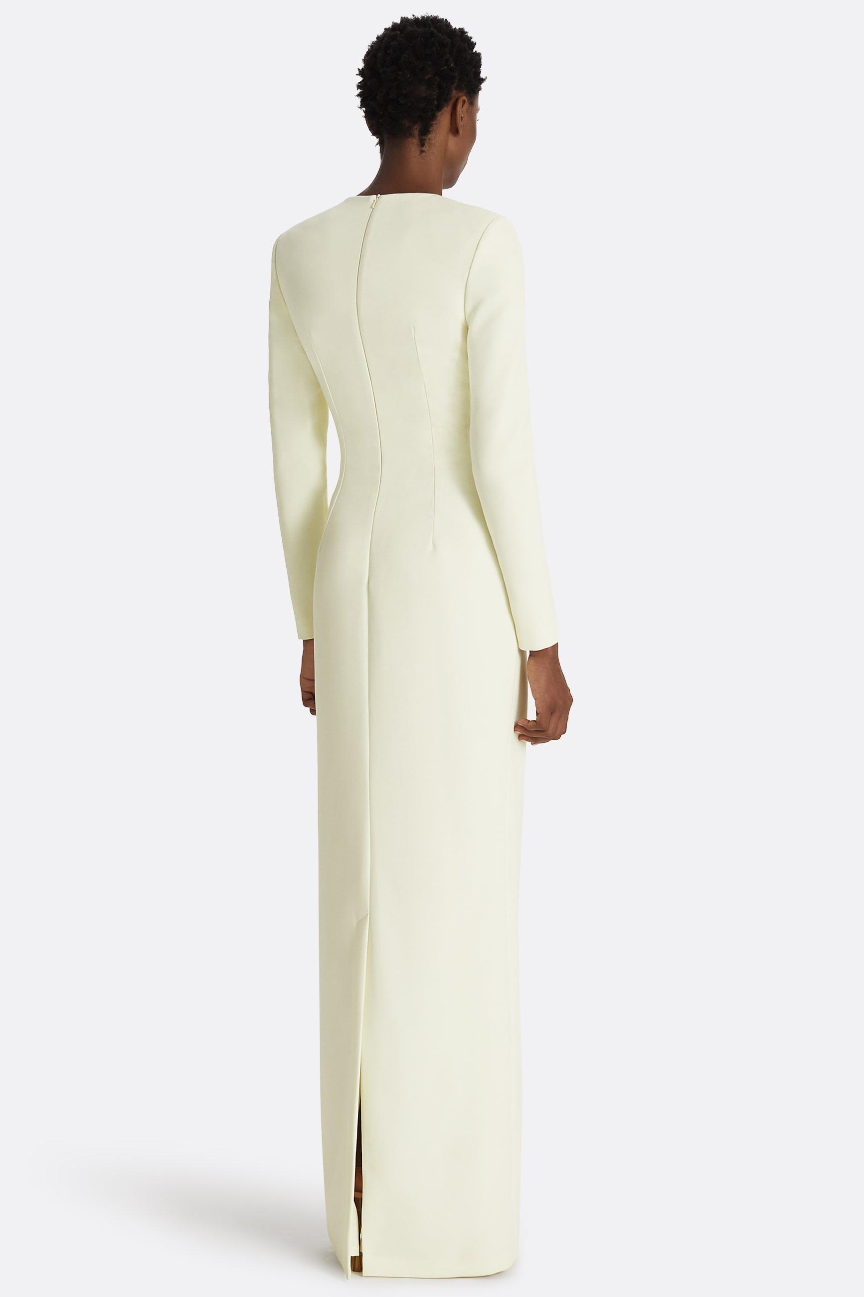 Beaded Tassels Long Sleeve Maxi Dress